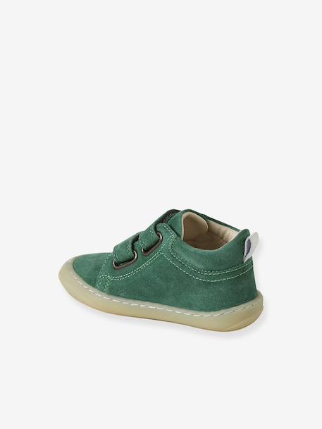 Pair of Soft Leather Boots for Babies, Designed for First Steps beige+blue+brown+electric blue+green+ocean blue+ochre+sage green+set beige+set brown+set green 