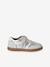 Girls' low-cut leather trainers silver 