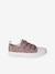 Printed Canvas Trainers with Hook-and-Loop Straps for Children printed beige+printed pink 