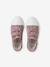 Printed Canvas Trainers with Hook-and-Loop Straps for Children, Designed for Autonomy printed beige+printed pink 