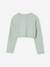 Bolero with Practical Opening for Girls sage green+white 