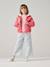 Girls' cotton bermuda shorts striped blue 