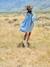 Girl's denim dress double stone 