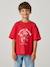 Printed boy's t-shirt English green+red 