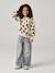 Sweatshirt with Fancy Motifs for Girls printed beige+printed white+rose+vanilla 