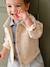 Shirt with Press Studs for Babies sandy beige+taupe 