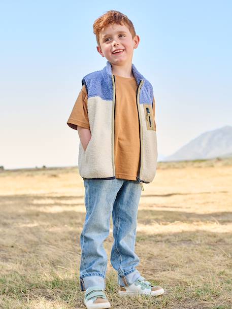 Straight Leg Jeans with Turn-Ups for Boys brut denim+stone 