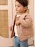 Embroidered padded jacket for baby girls pecan nut 