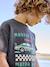 Boy's short-sleeved t-shirt anthracite+sky blue 