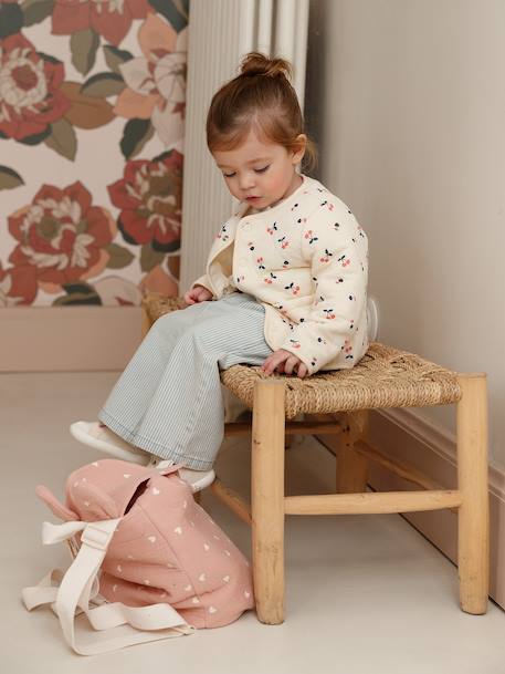 Quilted Cardigan for Girls vanilla 