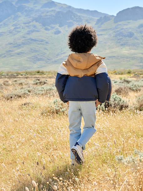 Sherpa-lined boy's windcheater pecan nut 