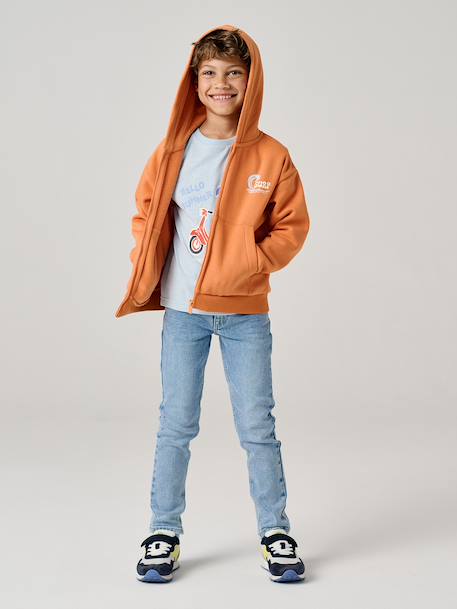 Zip-Up Hoodie for Boys orange 