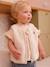 Rain coat 3-in-1 for baby girls with leopard print ecru 