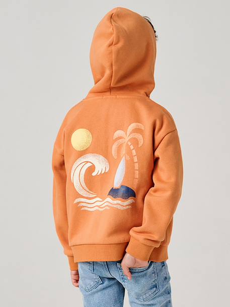 Zip-Up Hoodie for Boys orange 