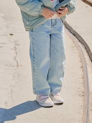 Girls-Wide-Leg MorphologiK Jeans for Girls, Medium Hip 