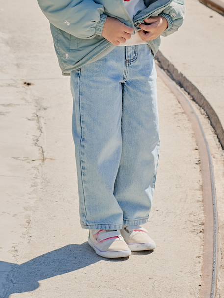 Wide-Leg MorphologiK Jeans for Girls, Medium Hip deep blue+denim grey+light blue+medium blue 