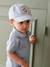 'Happy Youpi' Cap for Babies striped blue 