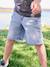 Boy's adjustable waist denim bermuda shorts double stone+stone 