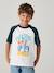 Boy's short-sleeved t-shirt emerald green+ocean blue 