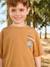 Boy's short-sleeved patterned T-shirt orange 