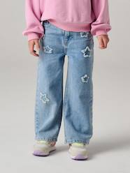 Girls-Girl's wide-leg star jeans