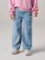 Girl's wide-leg star jeans denim grey+light blue 