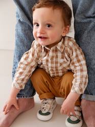 -Baby boy's cotton muslin shirt