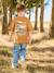 Boy's short-sleeved patterned T-shirt orange 