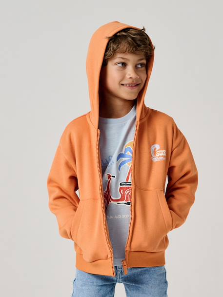 Zip-Up Hoodie for Boys orange 