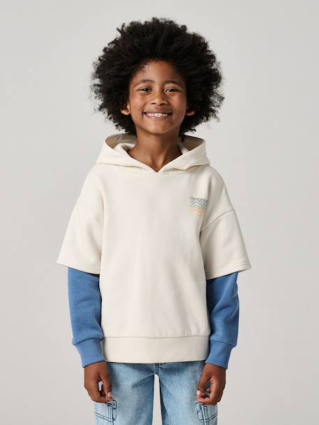 Double-Sleeve Sweatshirt for Boys ecru 