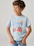 Boy's short-sleeved t-shirt anthracite+sky blue 