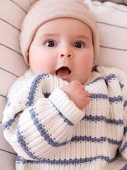 Sailor-Type Jumper with Opening on the Back, for Babies