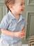 Boys' polo shirt and trouser set striped blue 