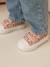 Striped Trainers with Hook-&-Loop Straps printed pink+striped blue 