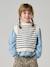 Sleeveless Jumper for Girls camel+ecru 