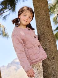 Girls-Girl's sherpa-lined quilted jacket