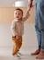 Baby boy's cotton muslin shirt chequered beige 