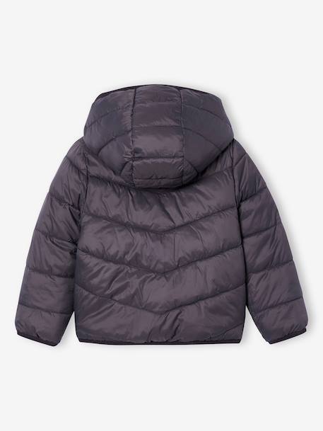 Reversible Lightweight Jacket for Girls anthracite+mauve+pale pink 