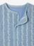 Denim flower sleeveless cardigan for babies stone 