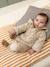 Baby playsuit in jersey marl beige 