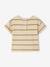 Striped cotton baby T-shirt striped green 