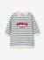 Customisable baby dress and leggings set striped navy blue 