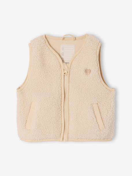 Rain coat 3-in-1 for baby girls with leopard print ecru 