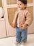 Embroidered padded jacket for baby girls pecan nut 
