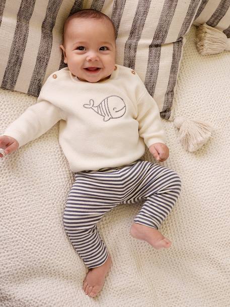Knitted Set for Newborn Boys blue 