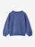 Girls' patterned sweatshirt ecru+indigo+marl grey 