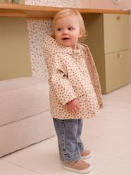 Rain coat 3-in-1 for baby girls with leopard print