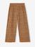 Girls' ribbed knit leggings beige+ecru+printed white 