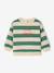 Striped long-sleeved baby sweatshirt striped green 