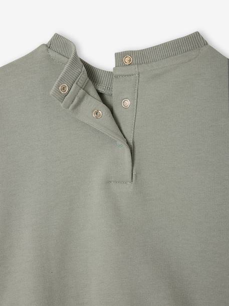 Baby round-neck sweatshirt - BASICS sage green 